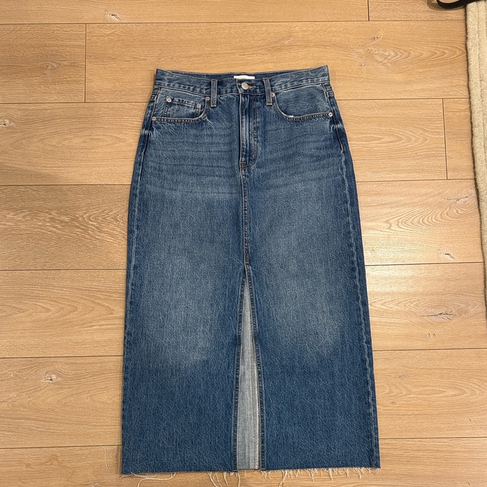 Pistola Blue Denim Midi Skirt